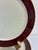 Vintage Pickard Fine China Dinner Plates, Set of 8, Burgundy & Gold Band For Sale In Oklahoma City - Image 6 of 11