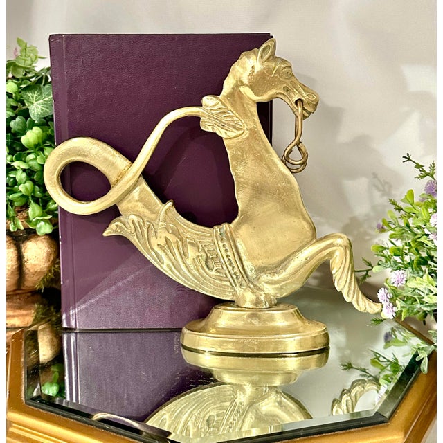Brass Venetian Seahorse Vintage Gondola Oar Lock - 1 For Sale - Image 4 of 8
