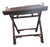 Late 20th Century British Colonial Tortoise Bamboo Wicker Butler’s Tray Table (Ralph Lauren Style) For Sale
