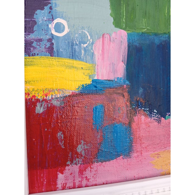 Original Abstract Painting on Canvas in Ornate Frame For Sale - Image 11 of 12