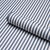 Schumacher Sample - Schumacher Mathis Ticking Stripe Wallcovering In Indigo For Sale - Image 4 of 6
