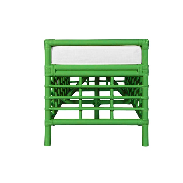 Luna Bench - Bright Green For Sale In West Palm - Image 6 of 7