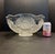 Victorian Antique Early American Brilliant Pressed Glass 14" Master Punch Serving Bowl Heavy 10lb With Manganese Glow For Sale - Image 3 of 12