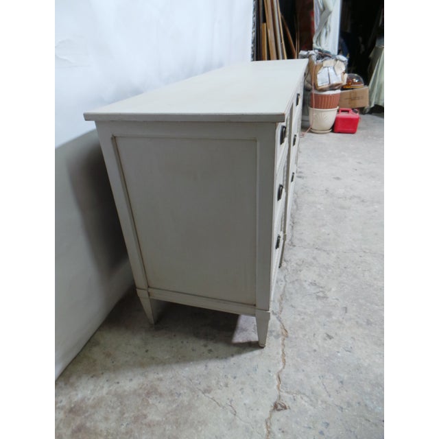 Gustavian (Swedish) Gustavian Style 9 Drawer Dresser For Sale - Image 3 of 10