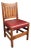 Warren Hile Studios Mission Oak Arts & Crafts Desk Chair For Sale