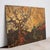 Textile Dramatic Tree Landscape, Vintage Original Expressionist Oil Painting, 1970s For Sale - Image 7 of 8