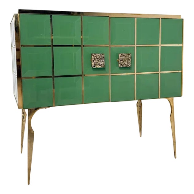 Chest in Wood and Glass For Sale
