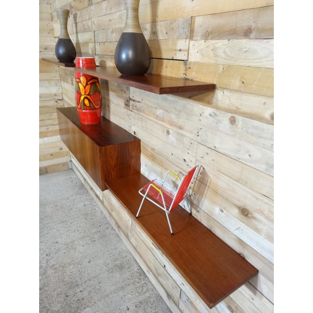 Metal Rosewood Wall System from Banz Bord, Set of 4 For Sale - Image 7 of 12