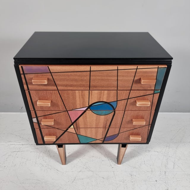 Brown Vintage Bedside Table, 1970s For Sale - Image 8 of 11