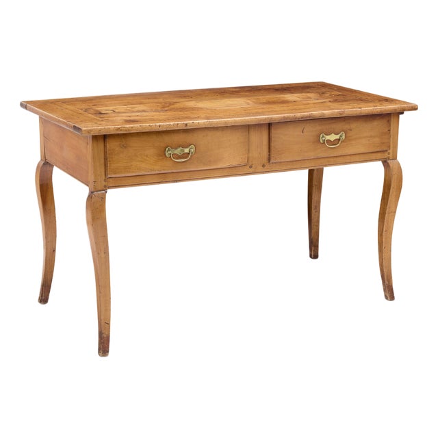 18th-Century French Provincial Louis XV Fruitwood Bureau Plat Writing Table, Circa 1760 For Sale
