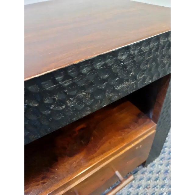 Berman Rosetti Style Modern Rustic Nightstands For Sale - Image 4 of 6