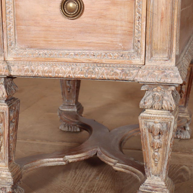 English Carved Desk in Pine For Sale - Image 5 of 16