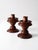 Vintage Turned Wood Candlesticks Pair For Sale - Image 9 of 10
