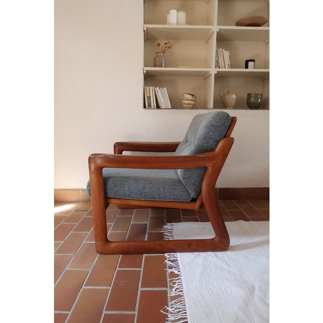 Komfort Teak Sledge-Base Lounge Chairs by Komfort, Denmark, 1960s, Set of 2 For Sale - Image 4 of 18