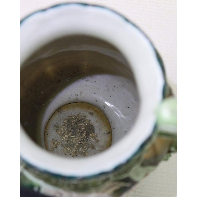 Ceramic Antique Japanese Nippon Moriage Porcelain Vase Signed C1920 For Sale - Image 7 of 7