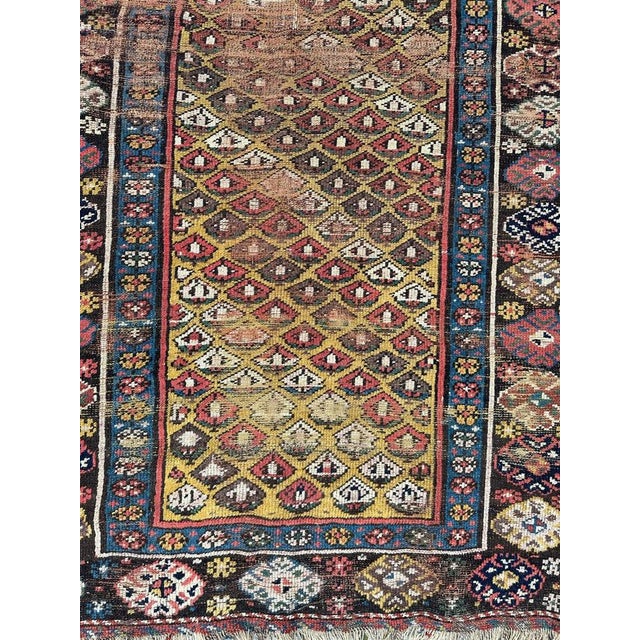 Textile 19th Century Kurdish Distressed Rug For Sale - Image 7 of 18