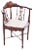 Antique Edwardian Mahogany Inlaid Corner Chair For Sale