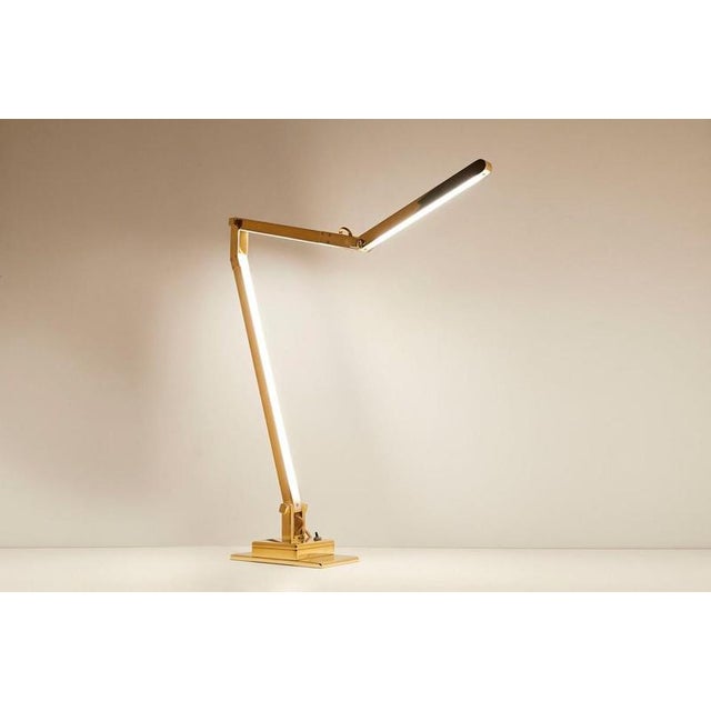 Metal Geometric Héron Table Lamp by Jennifer Midoz For Sale - Image 7 of 7