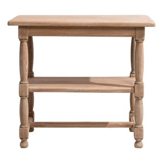 Oak Console Table with Turned Legs, Antique, France, Circa 1900 For Sale