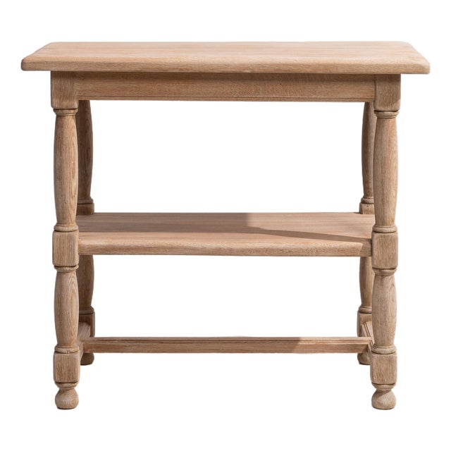 Oak Console Table With Turned Legs France Early 1900s For Sale