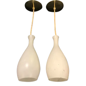 Moe Light Glass Pendants - a Pair