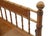 Ornamental & Decorative Materials Antique Faux Bamboo Small Bed or Daybed Vintage Maple Wood Window Seat Bench French Style For Sale - Image 7 of 8