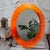 1970s Large Mid-Century German Modern Oval Orange Acrylic Backlit Wall Mirror Light attributed to Hillebrand, 1970s For Sale - Image 5 of 13