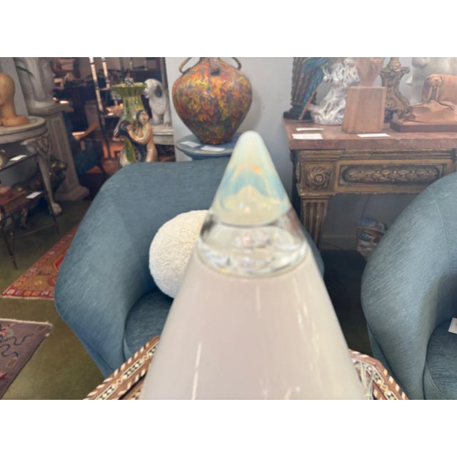Leucos Italian Modern Glass Lamp Designed by Giusto Toso For Sale - Image 4 of 7