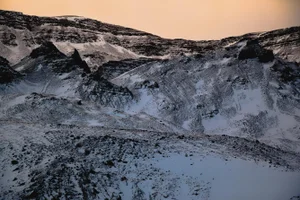 Purple Mountains Glacier Photo Unframed