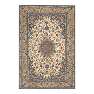1940s Persian Isfahan Rug 3' 7'' X 5' 4'' For Sale