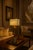 Contemporary Italian Polaris Table Lamp in Burnished Metal For Sale - Image 3 of 6