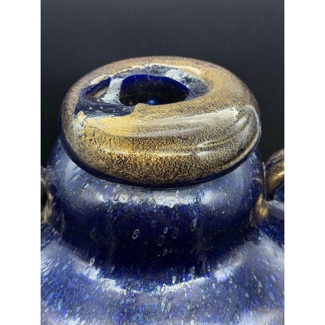 Amphora Vase with Lid in Pulegoso Glass by Napoleone Martinuzzi, 1920s For Sale - Image 6 of 10