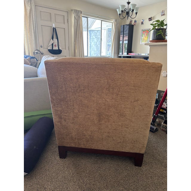 2000 - 2009 A. Rudin No. 688 Modern Lounge Chair in Gold Fabric For Sale - Image 5 of 7