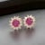 Natural Ruby Diamond Earrings 14k Yellow Gold 2.20 TCW Certified For Sale In New York - Image 6 of 16