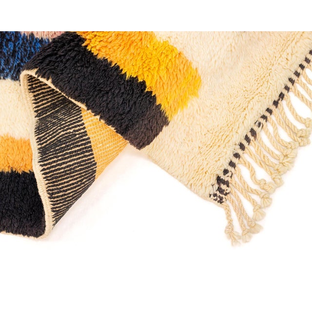 Brown Hand-Knotted Wool Rug by Azele Studio For Sale - Image 8 of 10