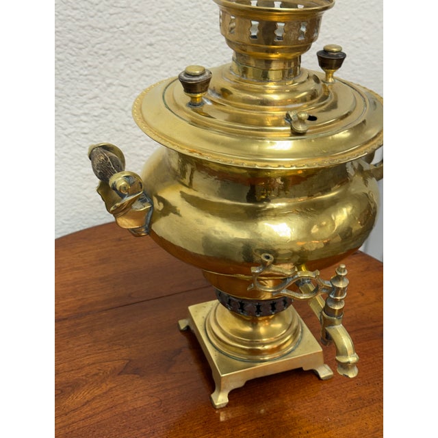Russian Brass Samovar, Antique For Sale - Image 11 of 12