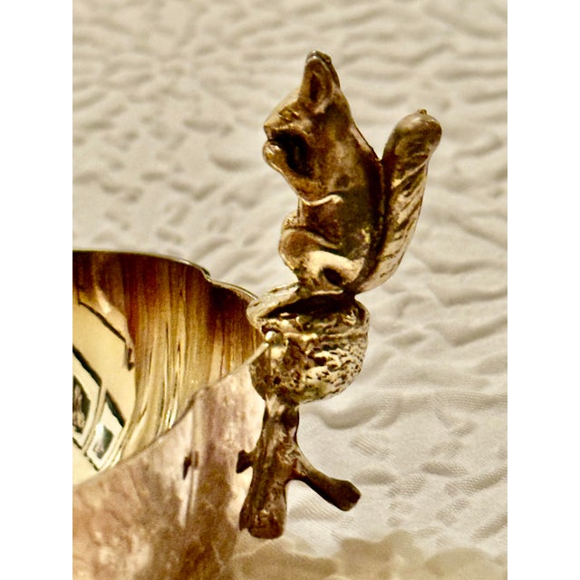 Victorian Antique Silverplate Figural Squirrel Nut Bowls — Set of 6 For Sale - Image 3 of 8