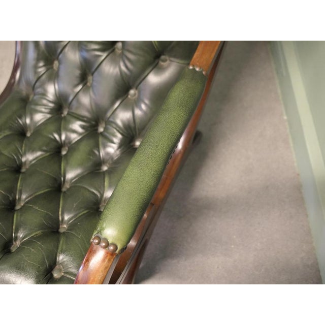 Wood Vintage Chesterfield Easy Chair, 1960 For Sale - Image 7 of 8