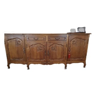 French Oak Triple Sideboard For Sale