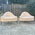 Mid Century Modern Pearsall Style Low Tufted Three Legged Triangle Lounge Chairs - A Pair For Sale - Image 11 of 11
