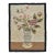 American Floral Hooked Rug Wall Hanging With Roses and Delft-Style Vase, Circa 1930’s For Sale