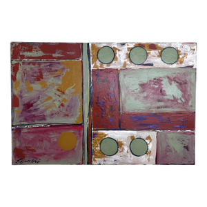 Elizabeth McKay Abstract Original Acrylic Painting Modern Geometric Art