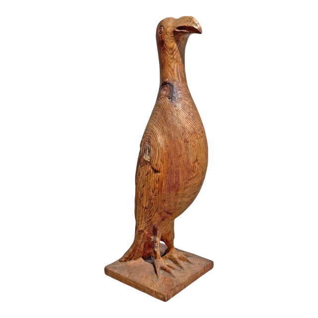 American Folk Art Carved Pine Eagle For Sale