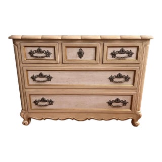 Hickory Chair Furniture Co. French Country Style Cream Normandy Chest For Sale
