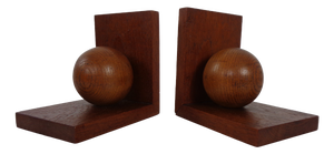 Danish Teak Bookends, 1960s, Set of 2