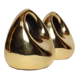 Vintage Brass Finish "Orb" Bookends by Ben Seibel for Jenfred Ware