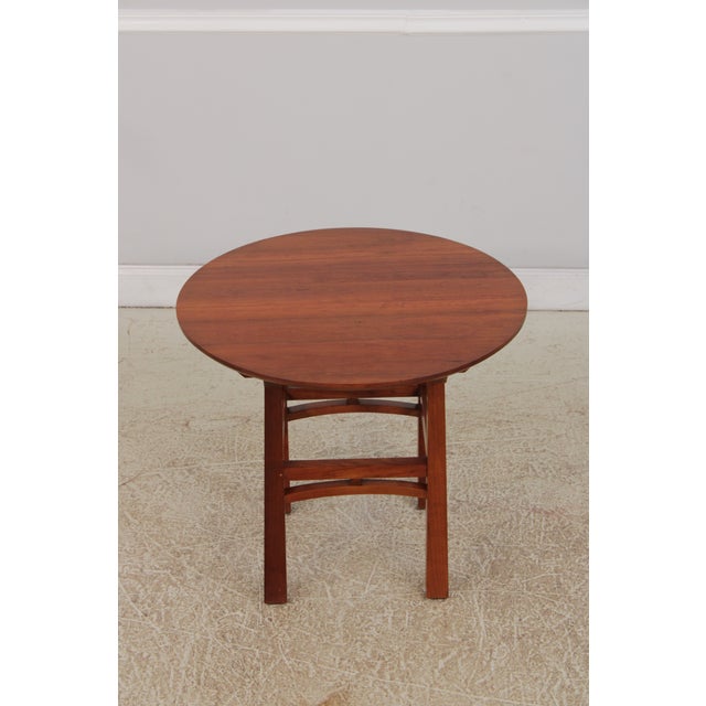 Age: C.2004 Details: Cherry High Quality Construction Modern Arts & Crafts Style Stretcher Base Frame Studio Crafted...