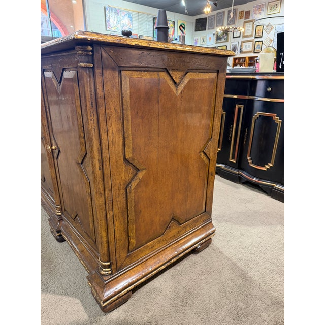 An elegant expression of Old World craftsmanship, this Alfonso Marina–attributed gilded wood buffet reflects the refined...