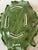 Rustic European Vintage Portuguese Majolica Ceramic Cabbage Leaf Serving Platter For Sale - Image 3 of 3