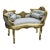 Baroque Style Bench Gold Details For Sale